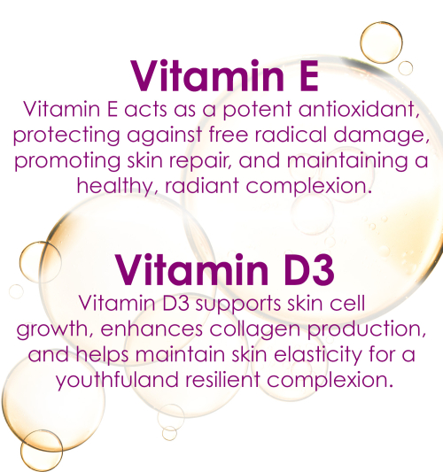 Vitamin D3 and E 