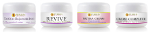 trial sizes of Revive, Rose Creme Complete, Lotion Rejuventation and Nutra Cream