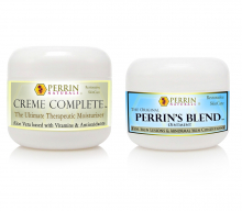Perrin Cream: Natural Treatment for Skin Lesions, Basal Cell Carcinoma, Lichen Sclerosus, Actinic Keratosis. Creme Complete and Perrin's Blend