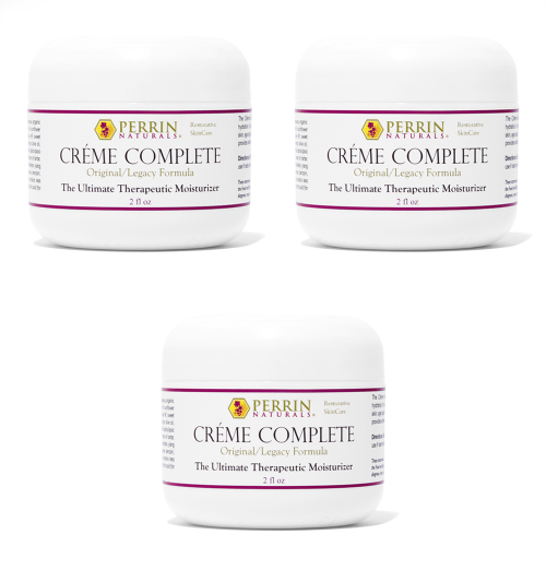 Natural Treatment for Lichen Sclerosus, Actinic Keratosis, Age Spots, Natural Treatment for Lichen Sclerosus, Actinic Keratosis, Rosacea. 3 Creme Complete special price, by Perrin Naturals