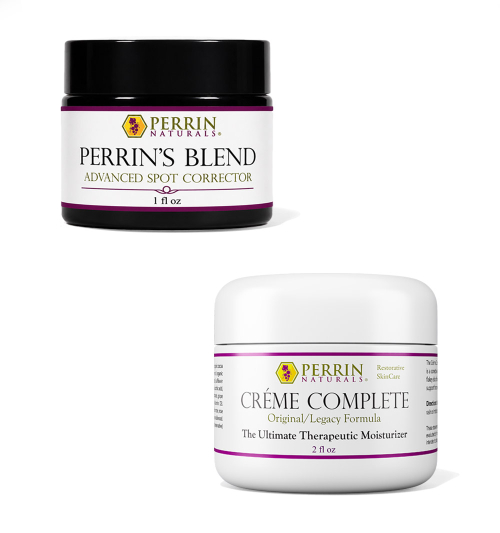 Perrin's Cream: Natural Treatment for Skin Lesions, Lichen Sclerosus, Actinic Keratosis. Creme Complete and Perrin's Blend