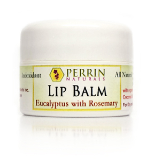 perrin naturals eucalyptus rosemary lip balm