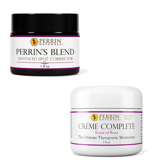 Perrin's Blend and Creme Complete Rose for Actinic Keratosis and Lichen Sclerosus